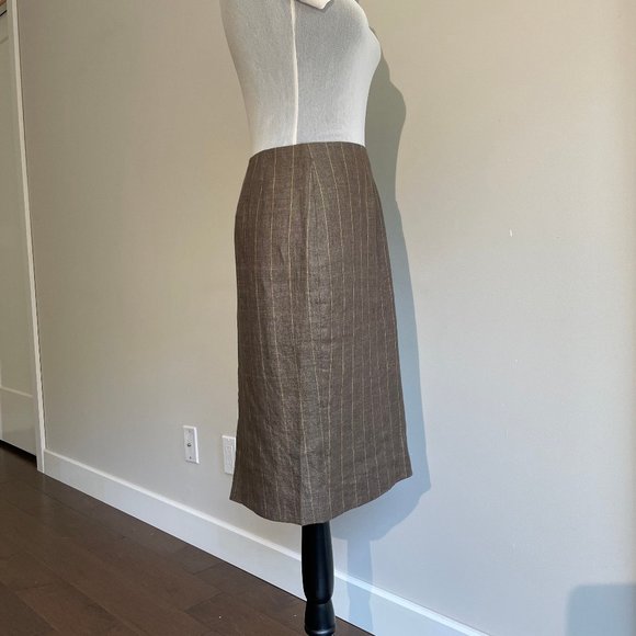 Simon Chang Pin Stripe Pencil Skirt Smart - Picture 4 of 11